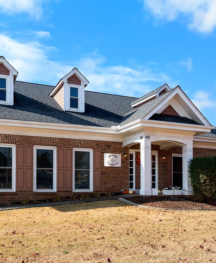 your friends at dacula animal hospital entrance